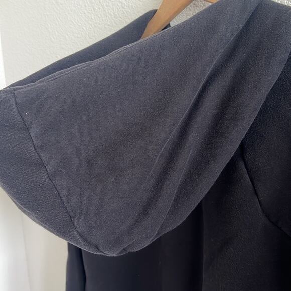 Athleta Black French Terry Pique Hoodie Style 211387-00 Medium - Picture 5 of 6